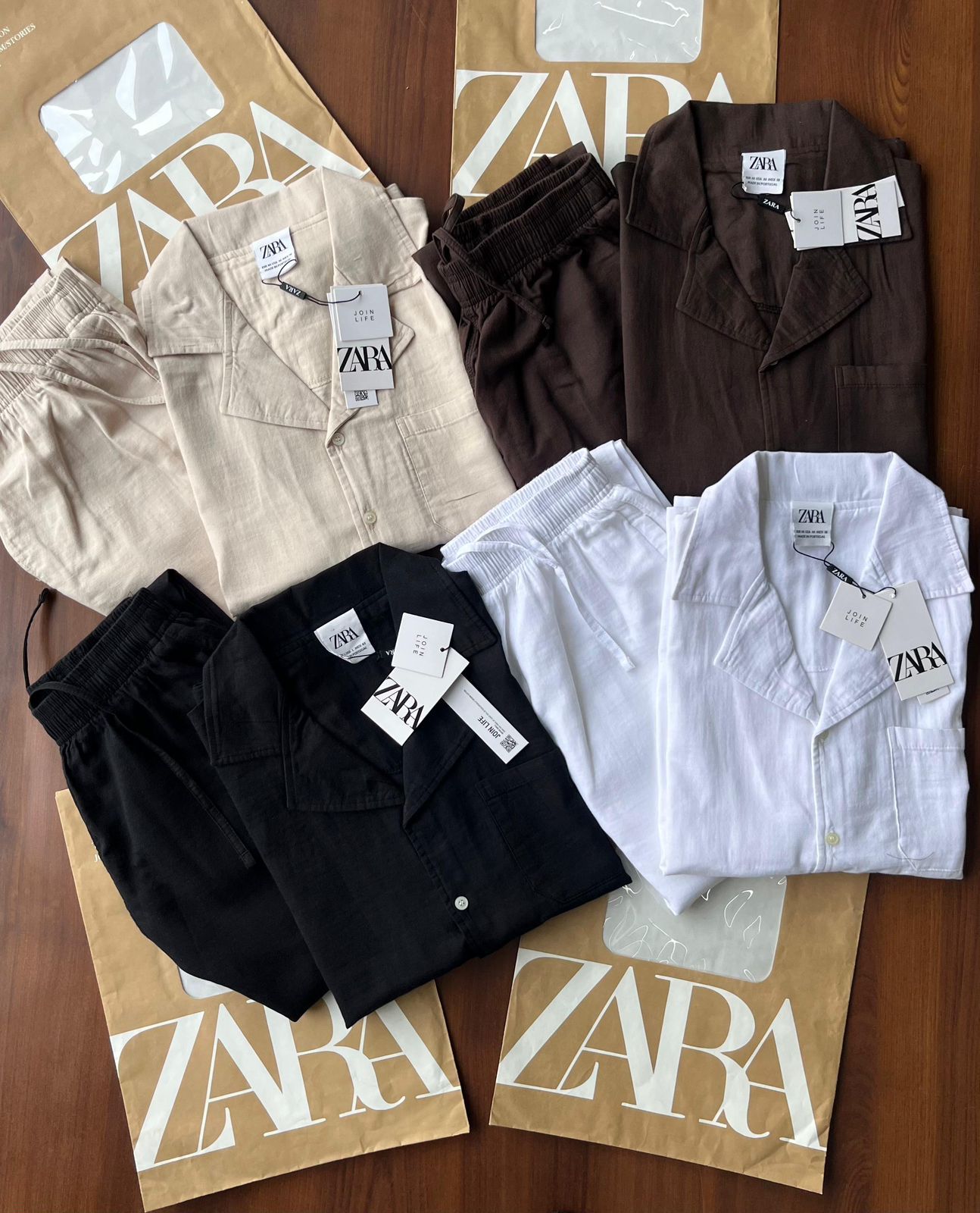 COTTON-LINEN SUIT ZARA